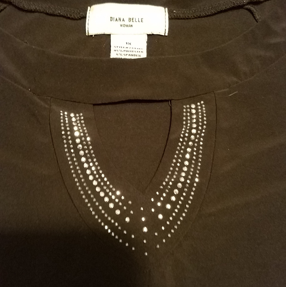BLACK BLOUSE - Picture 2 of 2